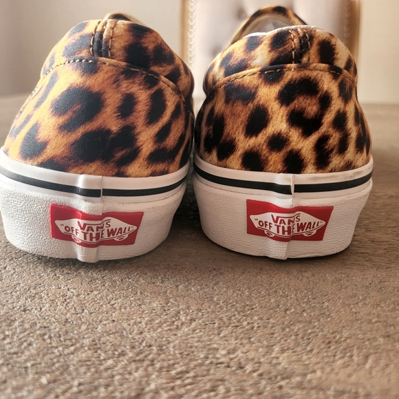 Vans Asher Deluxe Ultra Cush Slip-On Sneaker unisex men 8 women 9.5 cheetah tan - Picture 6 of 11